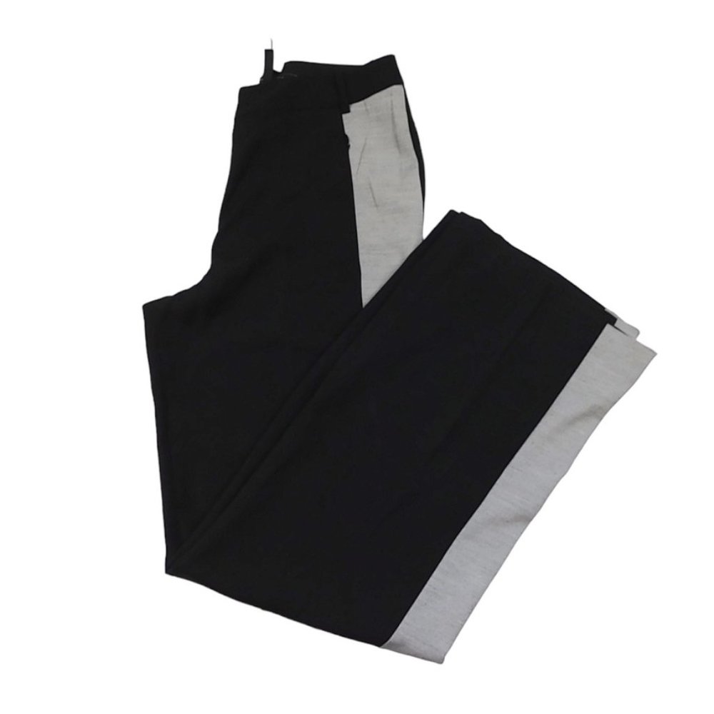 High Waist Color Block Wide Leg Trouser Pants in Women's Size S